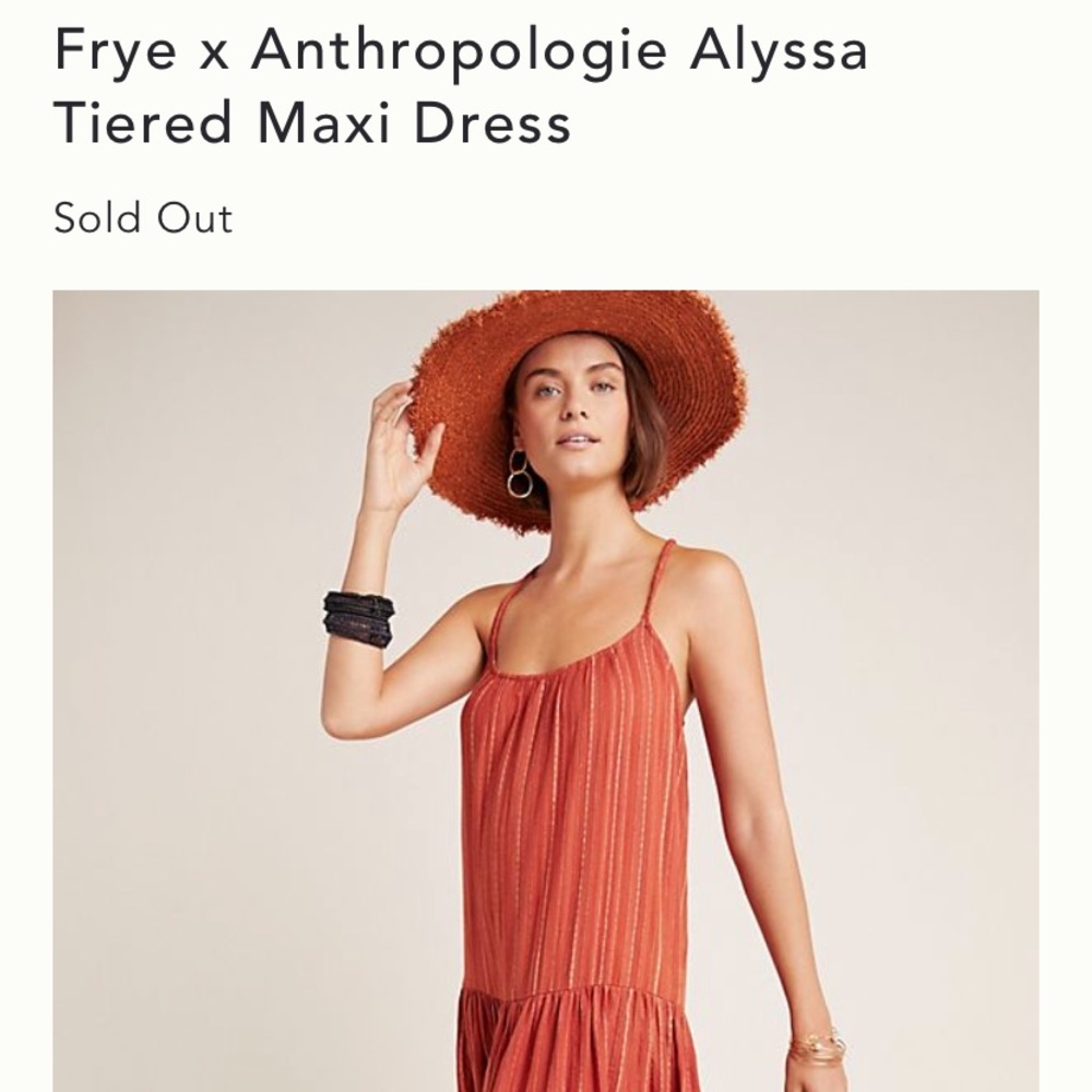 Frye x Anthropologie Alyssa Tiered Maxi Dress